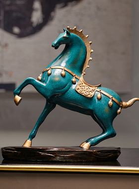 马到成功a摆件轻奢高档电视柜酒柜办公室装饰桌面摆设样板间工艺