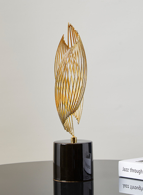 轻奢高档风生水起摆件q客厅玄关酒柜电视柜现代简约家居工艺装饰