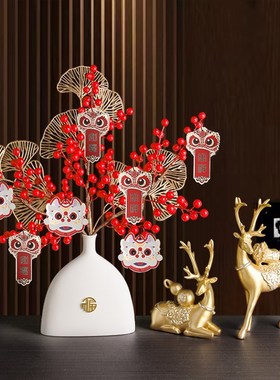 乔迁之喜新居礼品l布置搬家礼物电视柜客厅新房子装饰品发财果摆