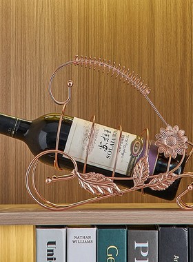 轻奢高档红酒架摆件斜放葡萄酒瓶架简约创K意家用客厅酒柜装饰摆