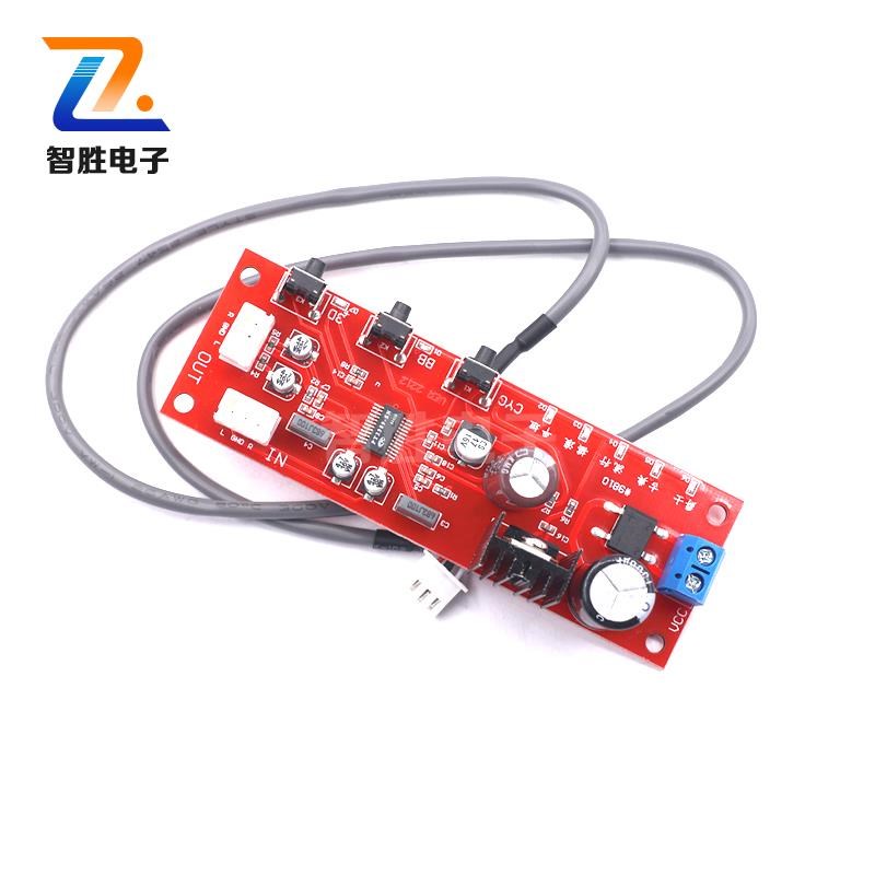 PT2389前级音效处理板带低x音增强和3D效果功放板DJ均衡器音调板 - 图0