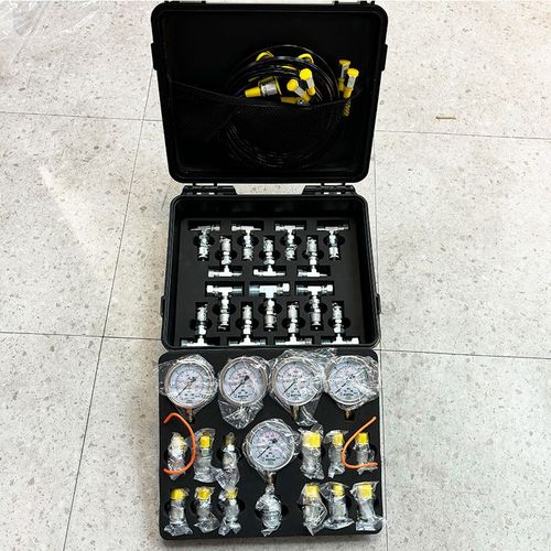 挖掘机压力表测压表套装压力检测仪液压油压测压盒先导泵挖机仪表 - 图1