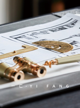 一匚 轻奢样板间k简约现代望远镜摆件 售楼处玄关电视柜客厅软装