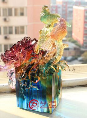 琉璃结婚摆件家居饰品创意卧室喜事连连闺蜜同事女朋友生日礼物