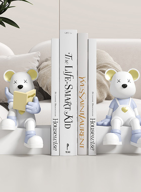 创意书挡桌面摆件客厅p酒柜玄关书房办公桌软装饰品家居办公室好