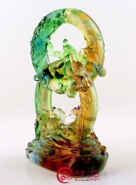 琉璃摆件四季连连发创意家居客厅饰品闺蜜朋友同事结婚的礼品礼物