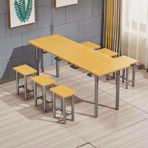 员工食堂餐桌椅组合挂凳快餐厅店商工厂4人6人8人学校组合款面馆,淘宝优惠券,粉丝福利购,淘宝优惠卷