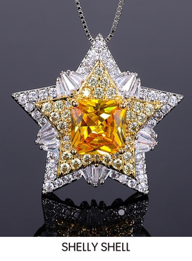 Shelly Shell满钻繁星项链  轻奢百搭简约设计