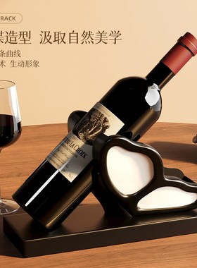 轻奢高档红酒架酒柜n装饰品摆件现代高级感客厅电视餐边柜家居摆