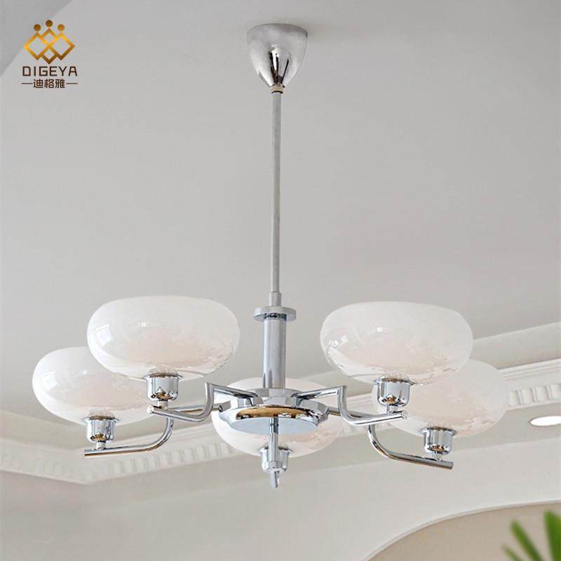 北欧创意个性奶光玻璃灯中古现代法式包豪斯卧室书房客厅餐厅吊灯,淘宝优惠券,粉丝福利购,淘宝优惠卷