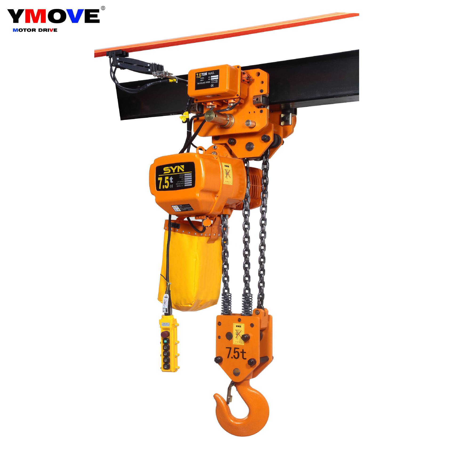 0.5吨123t起重固定倒链移动式快慢速提升环链电动葫芦起重机 - 图0