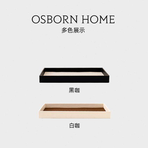 轻奢首饰玄关收纳盘子中古高档黑色皮革法式饰品摆件香薰方形托盘,淘宝优惠券,粉丝福利购,淘宝优惠卷