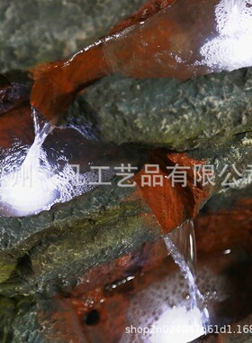 新款欧式彷石水池生财摆件户外阳台花园庭院N循环假山流水喷泉落