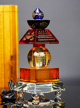 水晶舍利塔密g封装藏五轮塔一切如来心秘密全身宝箧印陀罗尼塔菩