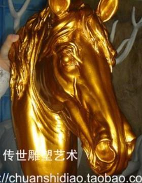 马头装饰壁饰墙上壁挂欧式客厅墙饰玄关动物创意KTV挂件酒吧