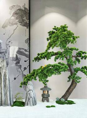 忆乡村新款假山石头室内阳台花园造景户外庭院布置新中式装饰摆件