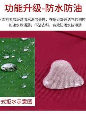 广告围裙定制logo超市饭店餐饮商用工作服可印字防水防油厨房围腰