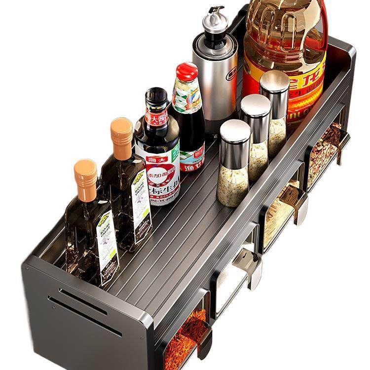 厨房置物用免酱打孔墙家挂式调料盒F977MHJ8油盐醋架收纳架调味罐,淘宝优惠券,粉丝福利购,淘宝优惠卷