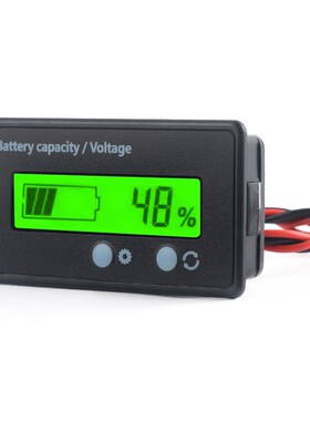 12V24V48V60V72V锂电池电量显示器铅酸电瓶剩余电量百分比电量表