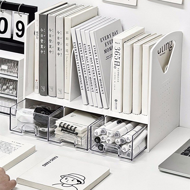 书立架置物架书挡书架学生桌面收纳宿舍创意大号收纳盒学习桌收纳,淘宝优惠券,粉丝福利购,淘宝优惠卷