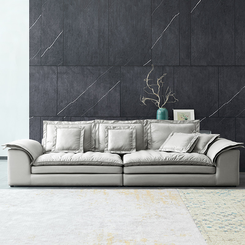 意式极简帆船沙发科技布大客厅乳胶小户型现代羽绒懒人超深坐宽,淘宝优惠券,粉丝福利购,淘宝优惠卷