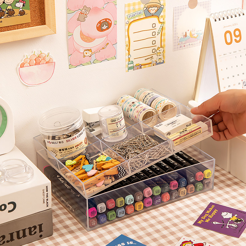 文具收纳盒画笔水彩笔手帐胶带铅笔彩铅收纳神器装油画棒马克笔筒,淘宝优惠券,粉丝福利购,淘宝优惠卷