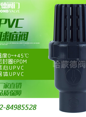 UPVC塑料PVC-U管承插过滤底阀水泵抽水机自吸泵花篮头止回阀32 50