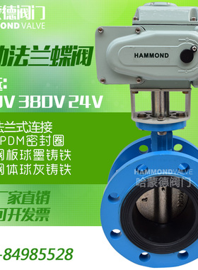 电动软密封法兰式蝶阀D941X-16DN50 65 80 100 150 250 300 400