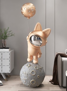 潮玩太空兔客厅大型落地摆件家居饰品大J号宇航员雕塑乔迁新居礼