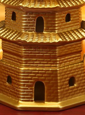 陶瓷文昌塔摆件男孩女孩通用九层13E层十三层办公室桌面书桌装饰