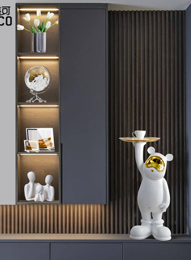 现代轻奢高档透明地球仪摆件客厅酒柜办J公室书房桌面家居软装饰