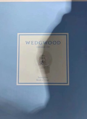 现货WEDGWOOD 2023年圣诞限定雪球Christmas雪U花景装饰摆件水晶