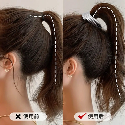 小触角高马尾抓夹固定神器发夹女后脑勺2025新款高级感盘发鲨鱼夹 - 图0