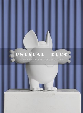 现代极简开心宝宝卡通人物摆件z卧室儿童房饰品样板间售楼处装饰