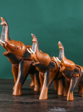 新中式家居摆件i样板房装饰品创意实木禅意客厅桌面玄关博古架摆