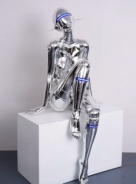 潮流空山基雕塑机械姬Sepxyrobot女神大型科技人物酒吧KTV装饰摆