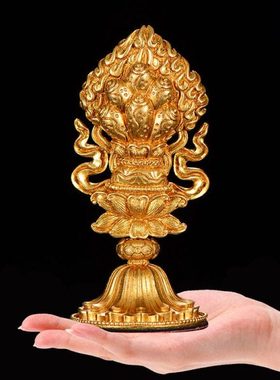 藏村七政宝中式宝轮王七政宝全铜轮王居家用品八吉祥用品摆件