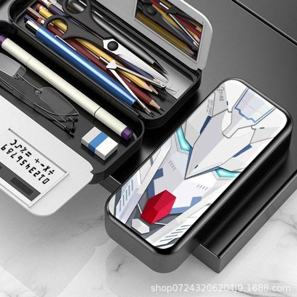 机动战士高达文具盒小学生初中动漫周边多功能男孩笔袋计算器笔盒,淘宝优惠券,粉丝福利购,淘宝优惠卷