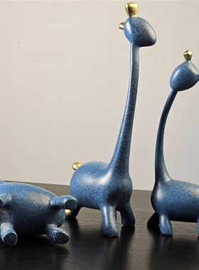 北欧三口a之家鹿摆件家居客厅电视柜酒柜玄关装饰品桌面小摆设乔