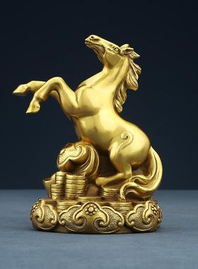 黄铜如意十二生肖鼠牛虎兔龙蛇马羊猴鸡狗猪生日礼品摆件