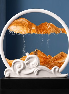 轻奢风创意流沙画摆件家居饰品现代简约酒柜电视柜办公Z室解压装