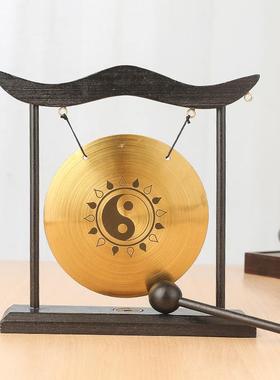 合金风铃摆件激光八卦百寿锣家居饰品装饰工艺品摆设铜锣工艺品