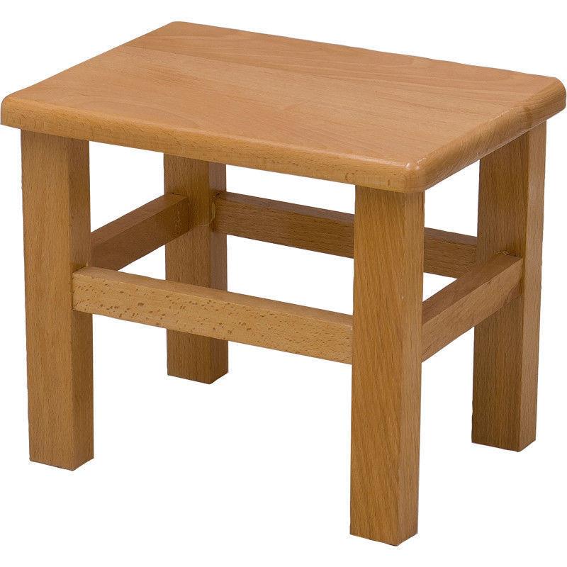 榉木小板凳礼品凳实木小矮凳洗衣凳换鞋凳小方凳原木小凳子 - 图3