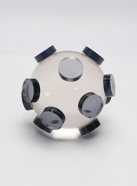 现代轻奢水晶球艺术桌面摆件样板房客厅I电视柜壁龛玄关家居装饰