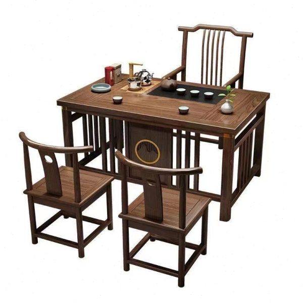 新中式阳台茶桌椅组合实木泡茶桌小户型茶桌一体一整套禅意喝茶桌,淘宝优惠券,粉丝福利购,淘宝优惠卷