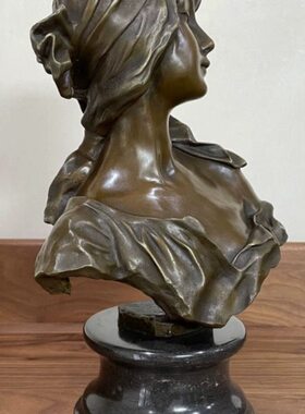 铜雕塑西洋美女头像铜工艺品铜像欧式古典家居装饰品摆件商务礼品