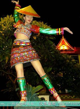 玻璃钢人物雕像民族团结雕塑少数民族铜雕户外广场铸铜加工制作厂