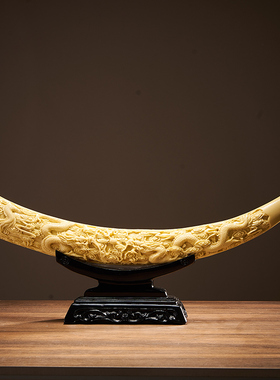 新中式摆件办公室装饰客厅酒柜电视柜博古架家居饰品开Y业乔迁礼