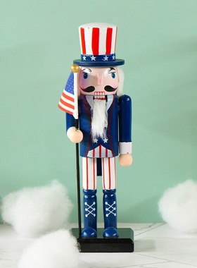 英伦风胡桃夹f子木偶士兵摆件创意公仔卡通儿童房圣诞节礼物装饰