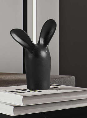 创意落地陶瓷动物狗摆件简约现代客厅桌面电视柜S家居玄关软装饰